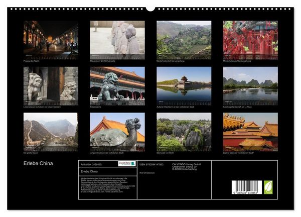 Produktbild: Erlebe China (hochwertiger Premium Wandkalender 2027 DIN A2 quer), Kunstdruck in Hochglanz