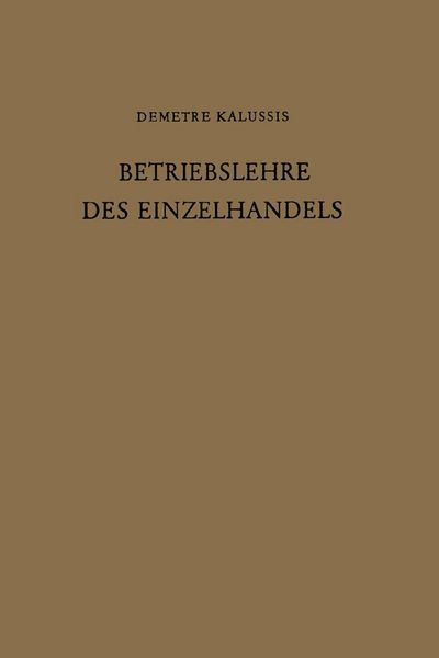 Produktbild: Betriebslehre des Einzelhandels