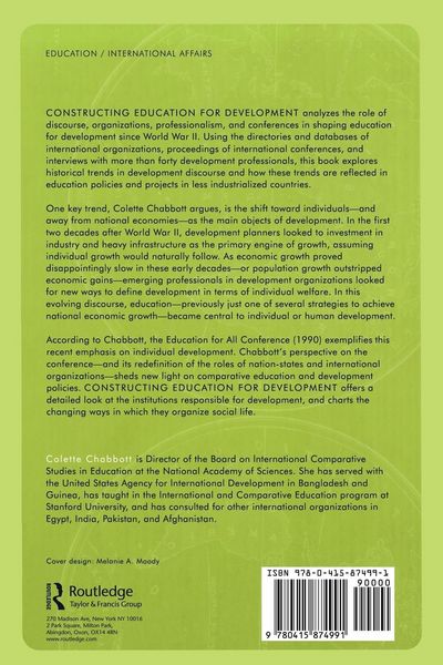 Produktbild: Constructing Education for Development