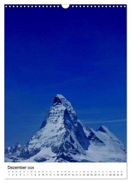Produktbild: Horu Matterhorn im Hochformat (Wandkalender 2026 DIN A3 hoch), CALVENDO Monatskalender
