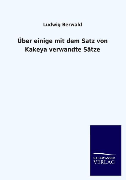 Produktbild: &Uuml;ber einige mit dem Satz von Kakeya verwandte S&auml;tze