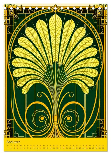 Produktbild: Art Deco Luxury &ndash; Golden Twenties (Tischkalender 2027 DIN A5 hoch), CALVENDO Monatskalender
