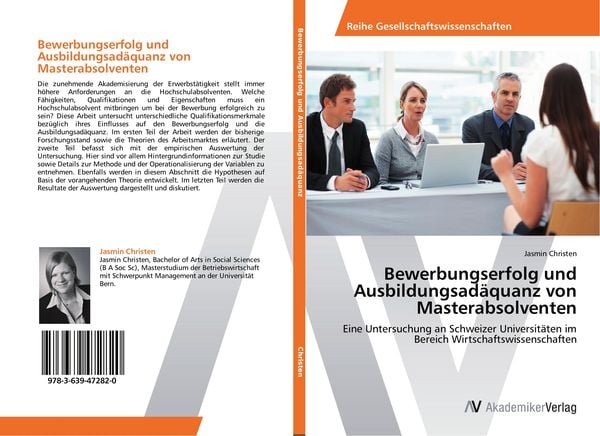 Produktbild: Bewerbungserfolg und Ausbildungsad&auml;quanz von Masterabsolventen
