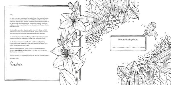 Produktbild: Tropical Flowers &ndash; Exotische Blumen- und Pflanzen-Motive ausmalen