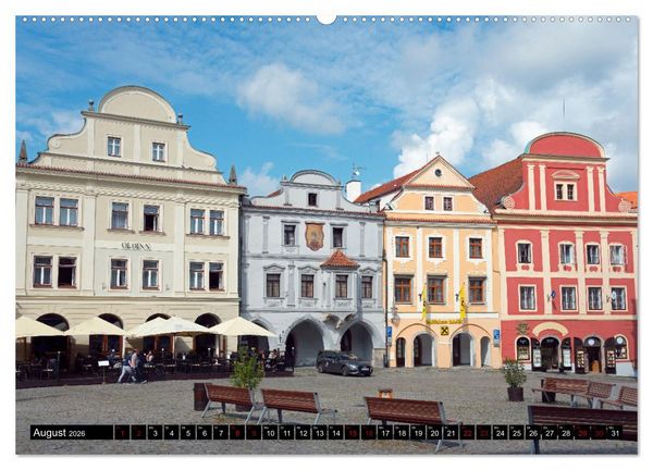 Produktbild: Cesk&yacute; Krumlov - B&ouml;hmisch Krumau (Wandkalender 2026 DIN A2 quer), CALVENDO Monatskalender