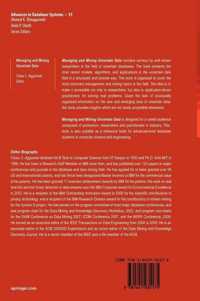 Produktbild: Managing and Mining Uncertain Data