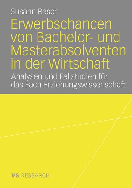 Produktbild: Erwerbschancen von Bachelor- und Master-Absolventen in der Wirtschaft