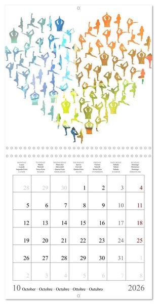 Produktbild: Your personalised yoga planner (Wall Calendar 2026 12 &times; 12 Inch) CALVENDO 12 Month Wall Calendar