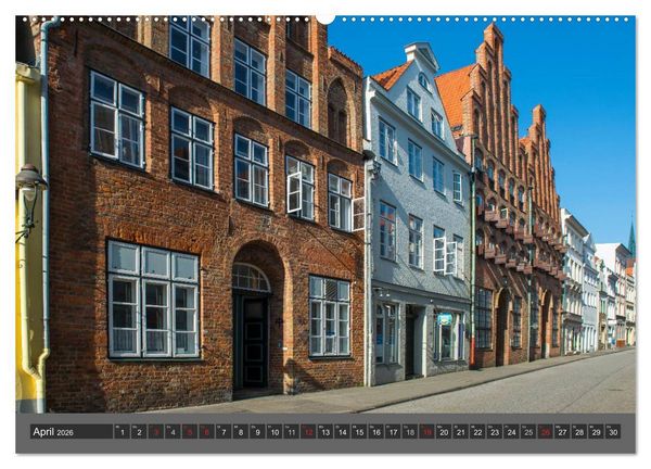 Produktbild: Die Hansestadt L&uuml;beck (hochwertiger Premium Wandkalender 2026 DIN A2 quer), Kunstdruck in Hochglanz
