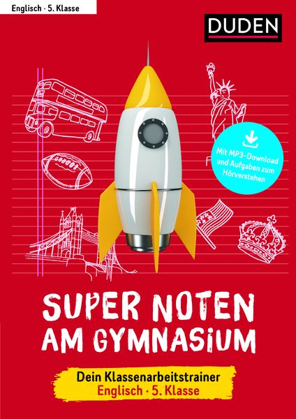Produktbild: Super Noten am Gymnasium &ndash; Klassenarbeitstrainer Englisch 5. Klasse