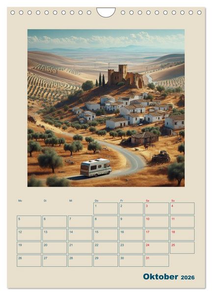 Produktbild: Traumreisen im Wohnmobil (Wandkalender 2026 DIN A4 hoch), CALVENDO Monatskalender