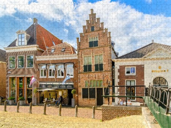 Produktbild: CALVENDO Puzzle Edam, Damplein | 1000 Teile Lege-Gr&ouml;&szlig;e 64x48cm Foto-Puzzle f&uuml;r gl&uuml;ckliche Stunden