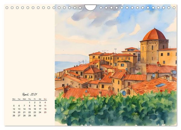 Produktbild: Round trip through Tuscany (Wall Calendar 2027 DIN A4 landscape), CALVENDO 12 Month Wall Calendar