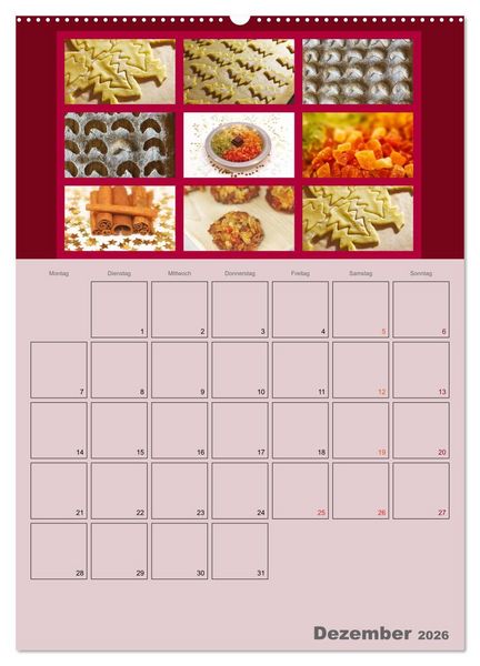 Produktbild: Food (hochwertiger Premium Wandkalender 2026 DIN A2 hoch), Kunstdruck in Hochglanz