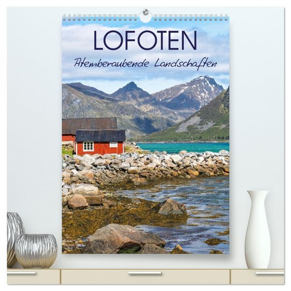 Produktbild: Lofoten - Atemberaubende Landschaften (hochwertiger Premium Wandkalender 2026 DIN A2 hoch), Kunstdruck in Hochglanz