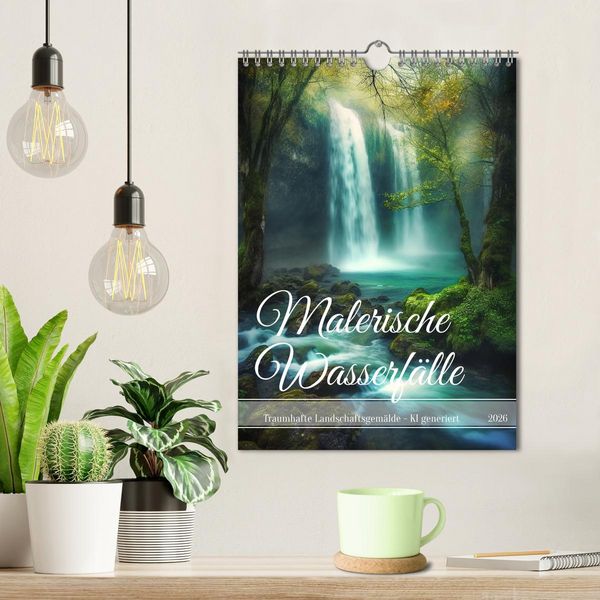Produktbild: Malerische Wasserf&auml;lle (Wandkalender 2026 DIN A4 hoch), CALVENDO Monatskalender