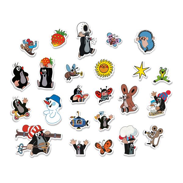 Produktbild: TR&Ouml;TSCH - Sticker-Adventskalender "Der kleine Maulwurf " | Weihnachtskalender mit 24 niedlichen Soft-Stickernckern Sticker Adventskalender | Ab 3 Jahren