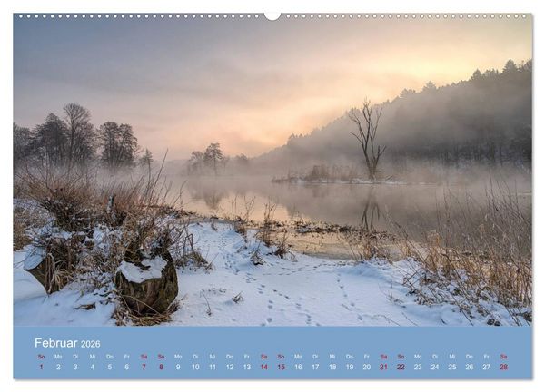 Produktbild: Das Jahr an der Naab zwischen Burglengenfeld und Kallm&uuml;nz (hochwertiger Premium Wandkalender 2026 DIN A2 quer), Kunstdruck in Hochglanz