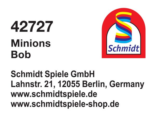 Produktbild: Schmidt 42727 - Minions, Bob, klein, Pl&uuml;schfigur, 24 cm
