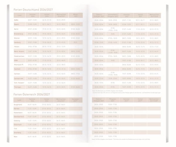 Produktbild: Monatskalender A6+ Pocket slim 2027