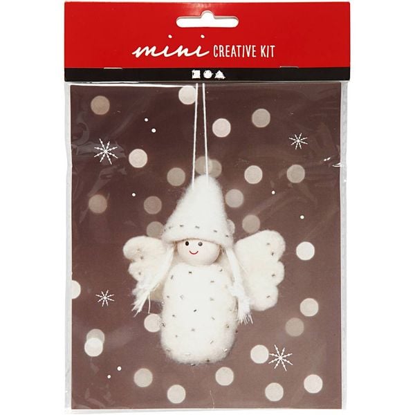 Produktbild: Creativ Company DIY Sets Nadelfilzen Mini Kreativ Set, Engel, H 10 cm, Kreativ Box