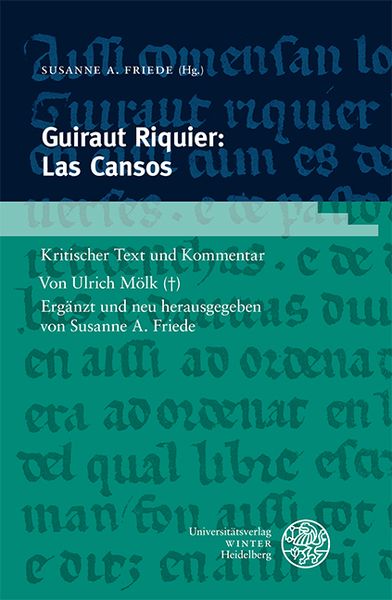 Produktbild: Guiraut Riquier: Las Cansos