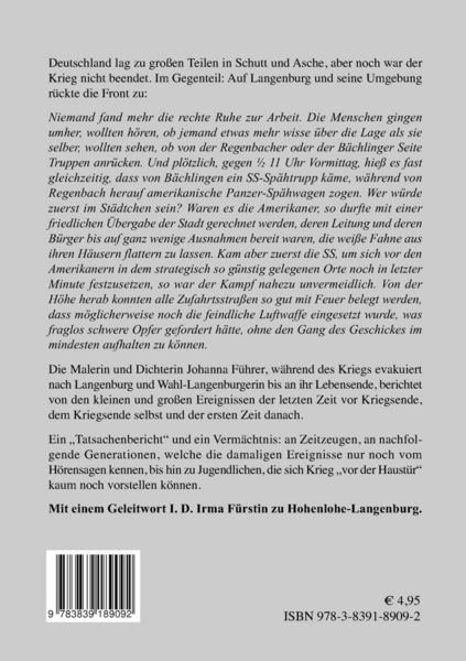 Produktbild: Das Kriegsende 1945 in Langenburg / Hohenlohe