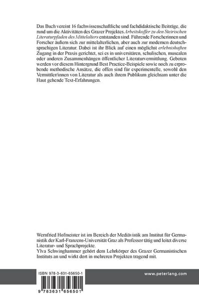 Produktbild: Literatur-Erlebnisse zwischen Mittelalter und Gegenwart