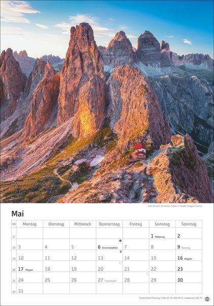 Produktbild: Alpen Kalender 2027