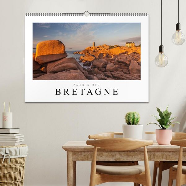 Produktbild: Bretagne - Zauber der C&ocirc;te de Granit Rose (Wandkalender 2026 DIN A2 quer), CALVENDO Monatskalender