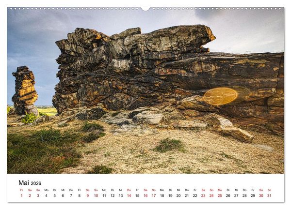 Produktbild: Steinerne Zeitzeugen (hochwertiger Premium Wandkalender 2026 DIN A2 quer), Kunstdruck in Hochglanz