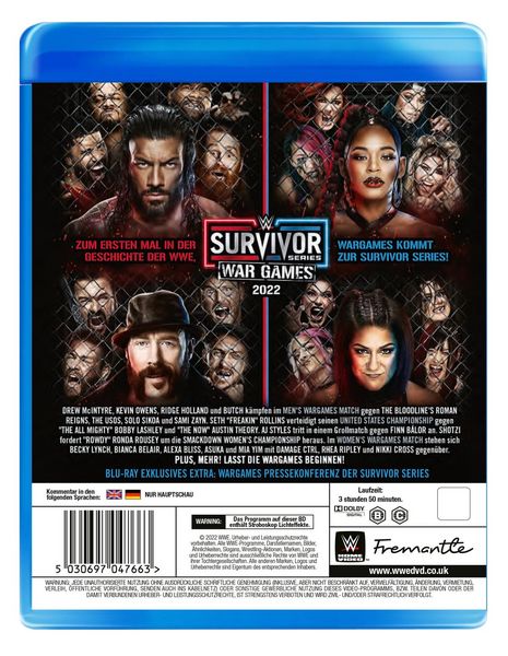 Produktbild: WWE: SURVIVOR SERIES WARGAMES 2022