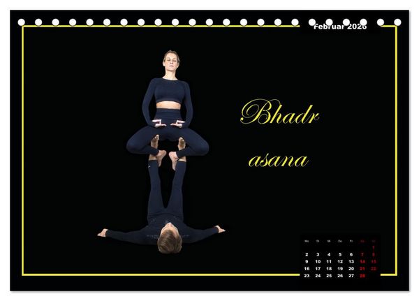Produktbild: Yoga - Asana (Tischkalender 2026 DIN A5 quer), CALVENDO Monatskalender