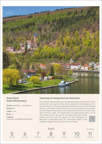 Produktbild: Campinglust Wochen-Kulturkalender 2027 - 53 unvergessliche Touren