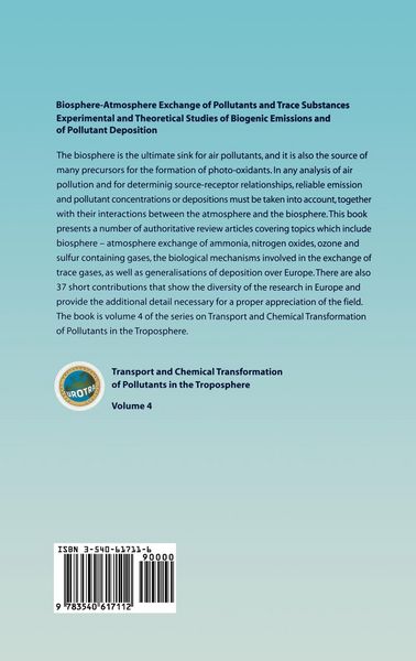 Produktbild: Biosphere-Atmosphere Exchange of Pollutants and Trace Substances