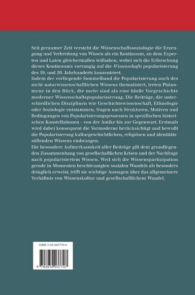Produktbild: Wissenspopularisierung