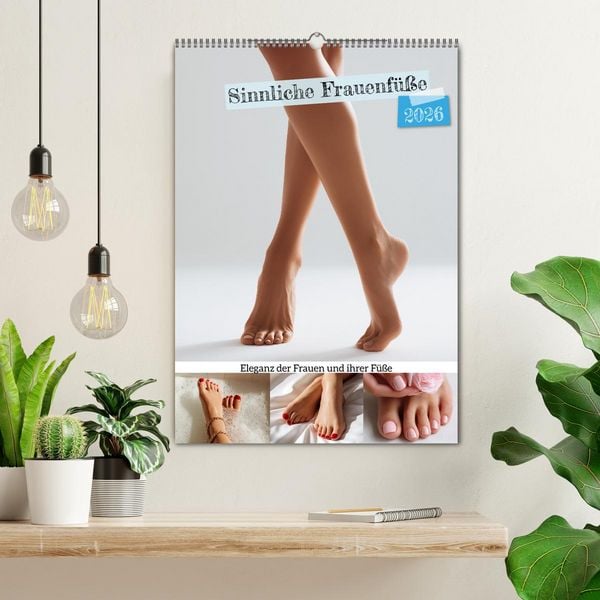 Produktbild: Sinnliche Frauenf&uuml;&szlig;e - Eleganz der Frauen und ihrer F&uuml;&szlig;e (Wandkalender 2026 DIN A2 hoch), CALVENDO Monatskalender
