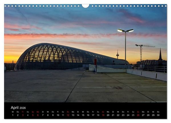 Produktbild: K&ouml;ln bei Nacht - dunkelbunte Stadt (Wandkalender 2026 DIN A3 quer), CALVENDO Monatskalender