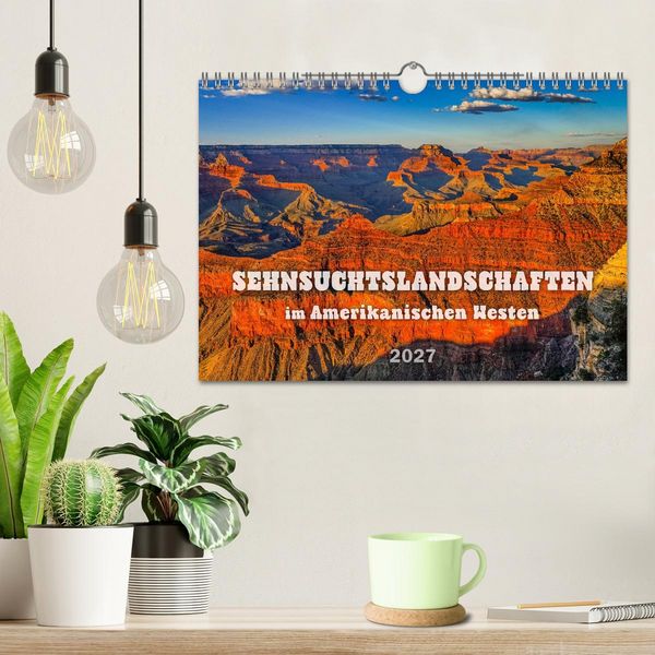 Produktbild: Sehnsuchts Landschaften im Amerikanischen Westen (Wandkalender 2027 DIN A4 quer), CALVENDO Monatskalender