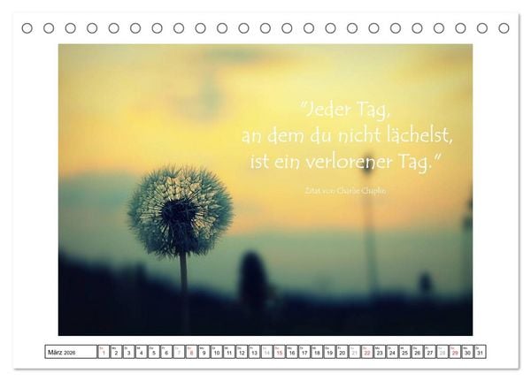 Produktbild: Zitate - Sammlung (Tischkalender 2026 DIN A5 quer), CALVENDO Monatskalender
