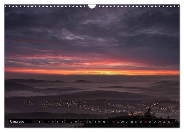 Produktbild: Lichtstimmungen Th&uuml;ringen - Eine Reise von Morgens bis Abends (Wandkalender 2026 DIN A3 quer), CALVENDO Monatskalender