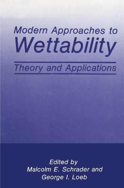 Produktbild: Modern Approaches to Wettability