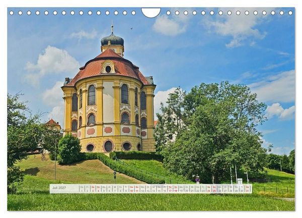 Produktbild: Der Illerradweg zwischen Oberstdorf und Ulm (Wandkalender 2027 DIN A4 quer), CALVENDO Monatskalender