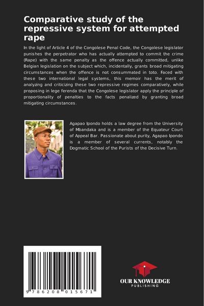 Produktbild: Comparative study of the repressive system for attempted rape