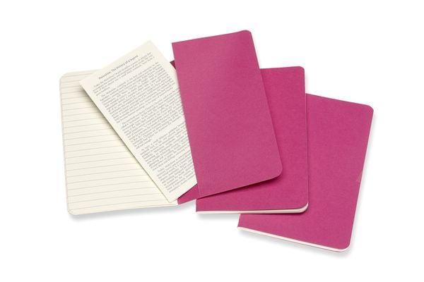 Produktbild: Moleskine Cahier Pocket/A6, 3er Set, Liniert, Kinetisches Pink