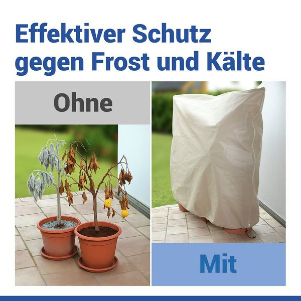 Produktbild: Pflanzenschutz-Vlies 200 x 240 cm, Beige, rei&szlig;festes Wintervlies f&uuml;r Pflanzen