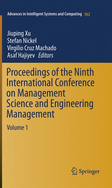Produktbild: Proceedings of the Ninth International Conference on Management Science and Engineering Management