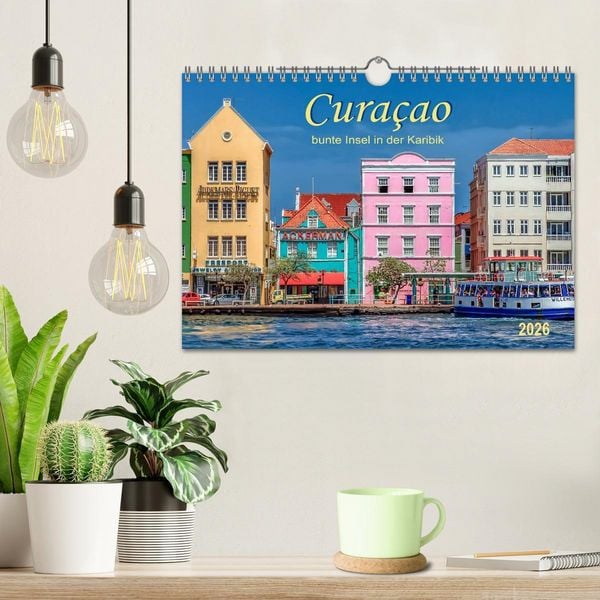 Produktbild: Cura&ccedil;ao - bunte Insel in der Karibik (Wandkalender 2026 DIN A4 quer), CALVENDO Monatskalender