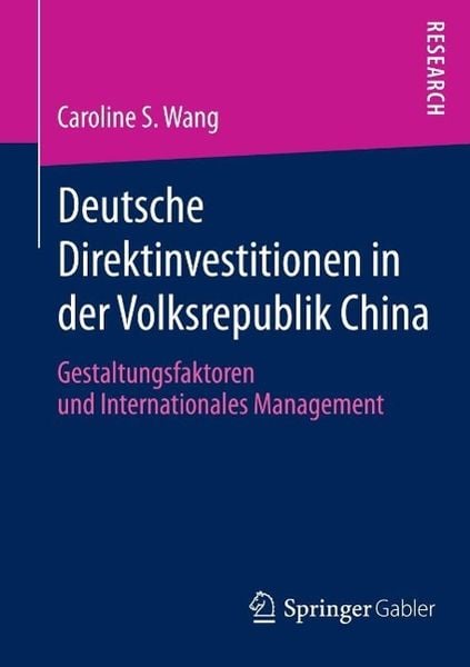 Produktbild: Deutsche Direktinvestitionen in der Volksrepublik China