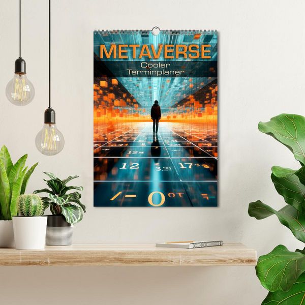 Produktbild: METAVERSE Cooler Terminplaner (Wandkalender 2026 DIN A3 hoch), CALVENDO Monatskalender